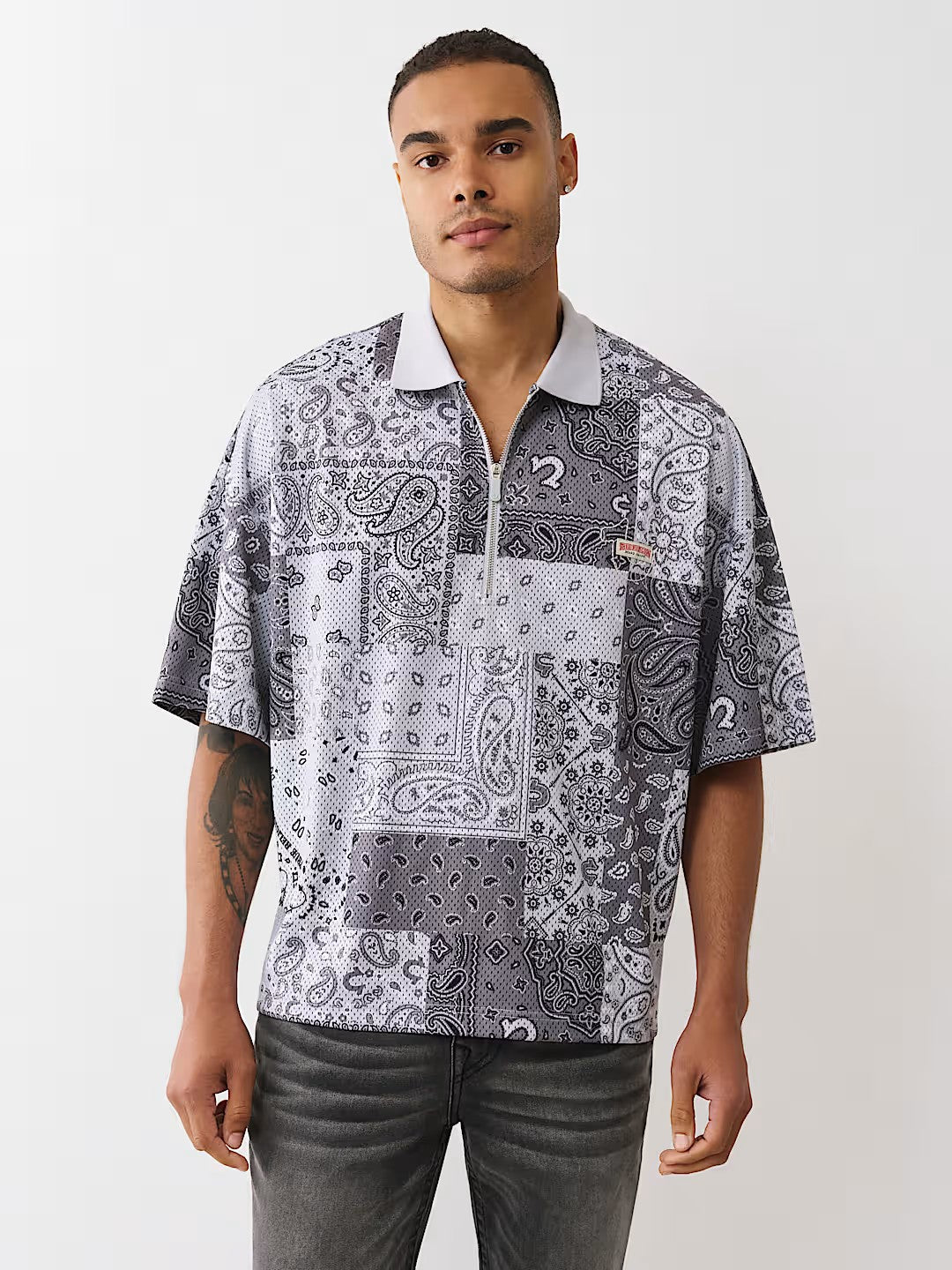 BANDANA MESH OVERSIZED POLO