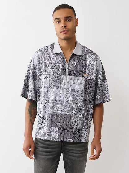 BANDANA MESH OVERSIZED POLO