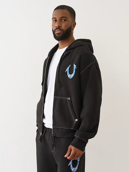 HS PAINT CINCHED BIG T ZIP UP