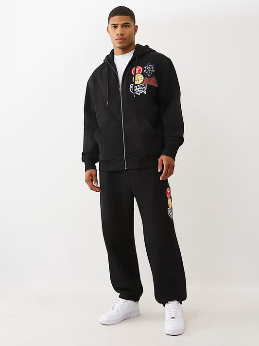 PATCH VINTAGE ZIP UP HOODIE
