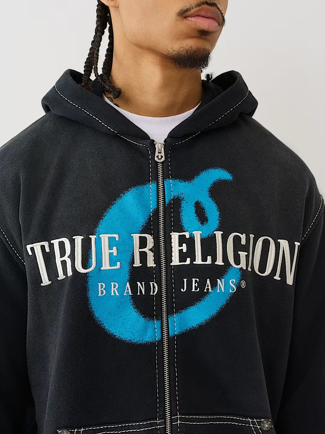COOK X TR SN ZIP UP PRINT EMBR