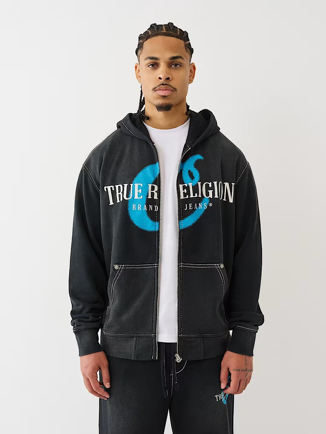 COOK X TR SN ZIP UP PRINT EMBR