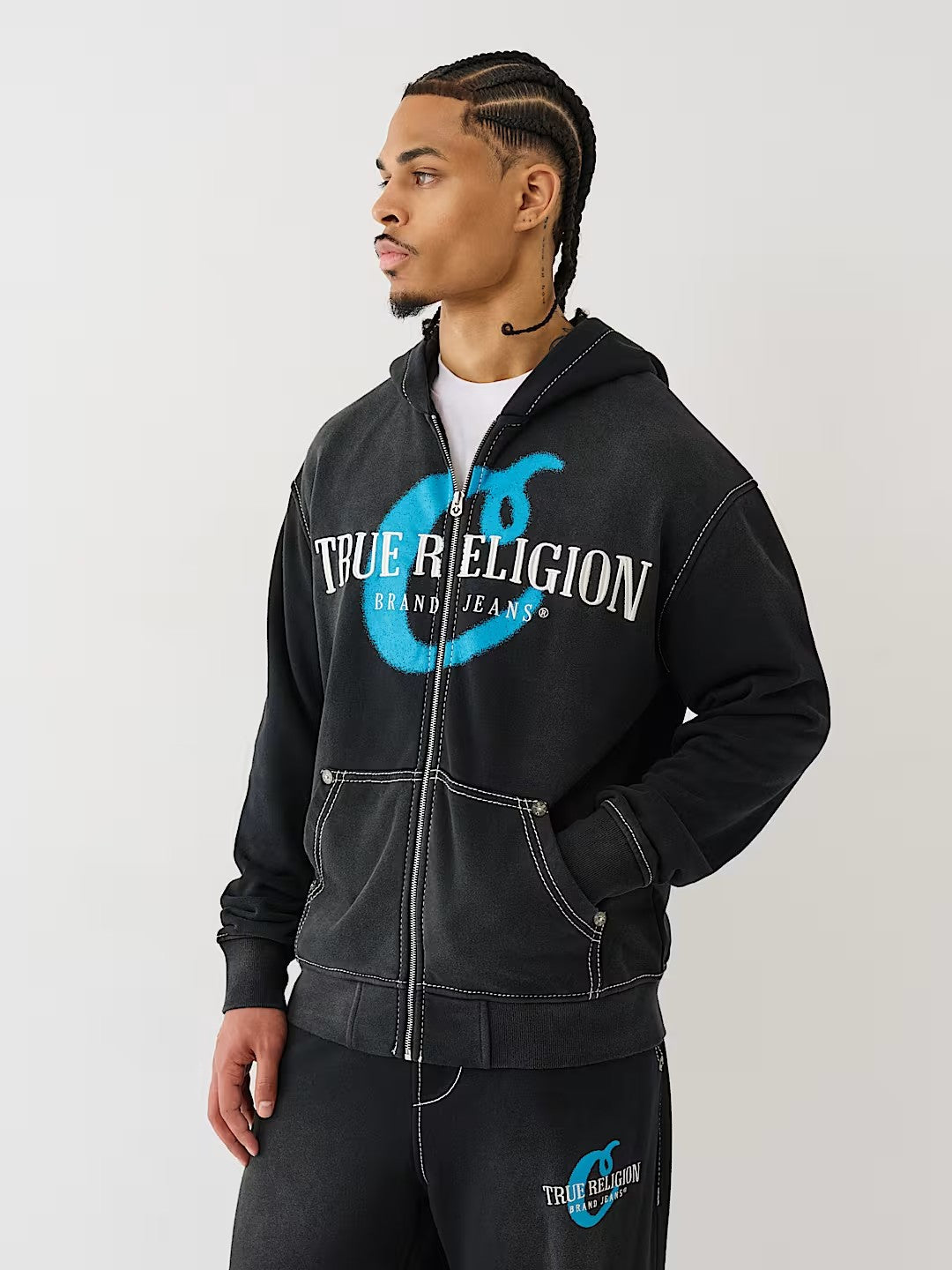 COOK X TR SN ZIP UP PRINT EMBR