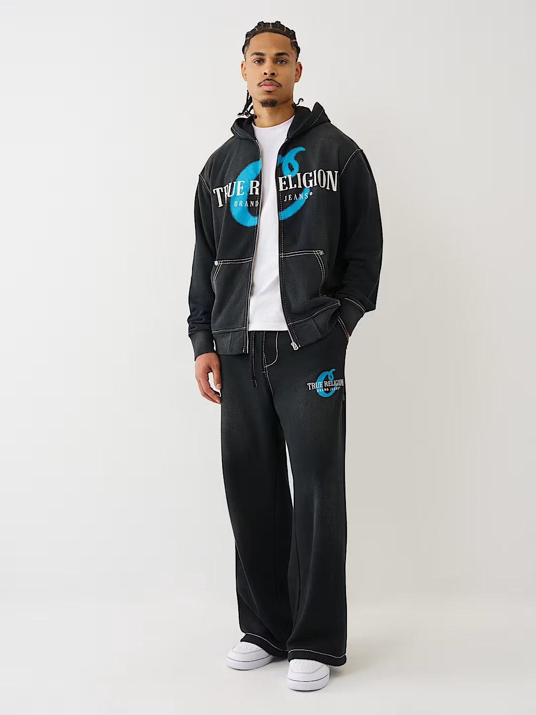 COOK X TR SN ZIP UP PRINT EMBR