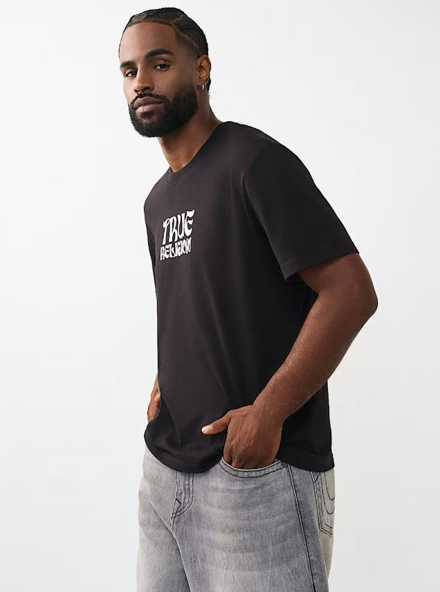 SS WAVY LOGO BUDDHA FACE TEE