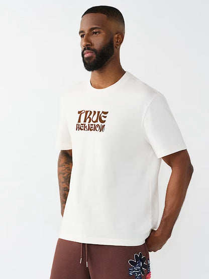 SS WAVY LOGO BUDDHA FACE TEE