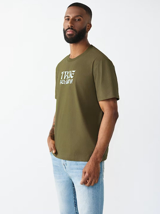 SS WAVY LOGO BUDDHA FACE TEE