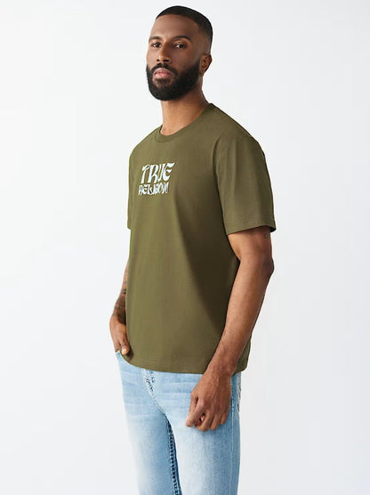 SS WAVY LOGO BUDDHA FACE TEE
