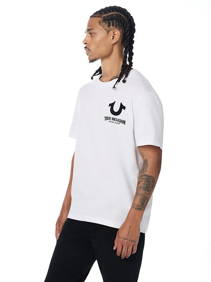 SS BUDDHA FACE FLOCK TEE
