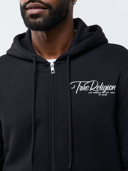 RIBBON SKETCH ZIP HOODIE