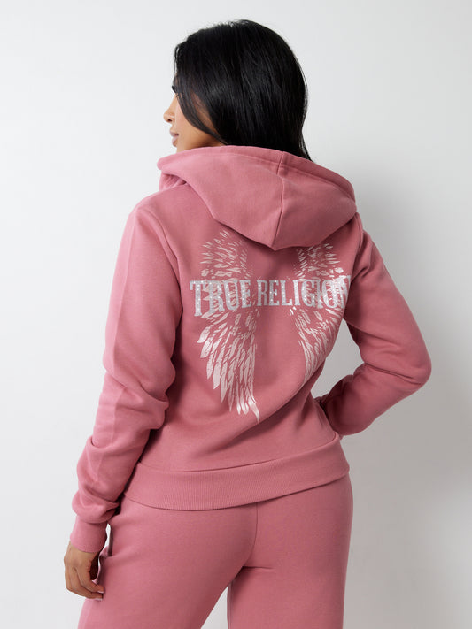 CRYSTAL WING HS ZIP HOODIE