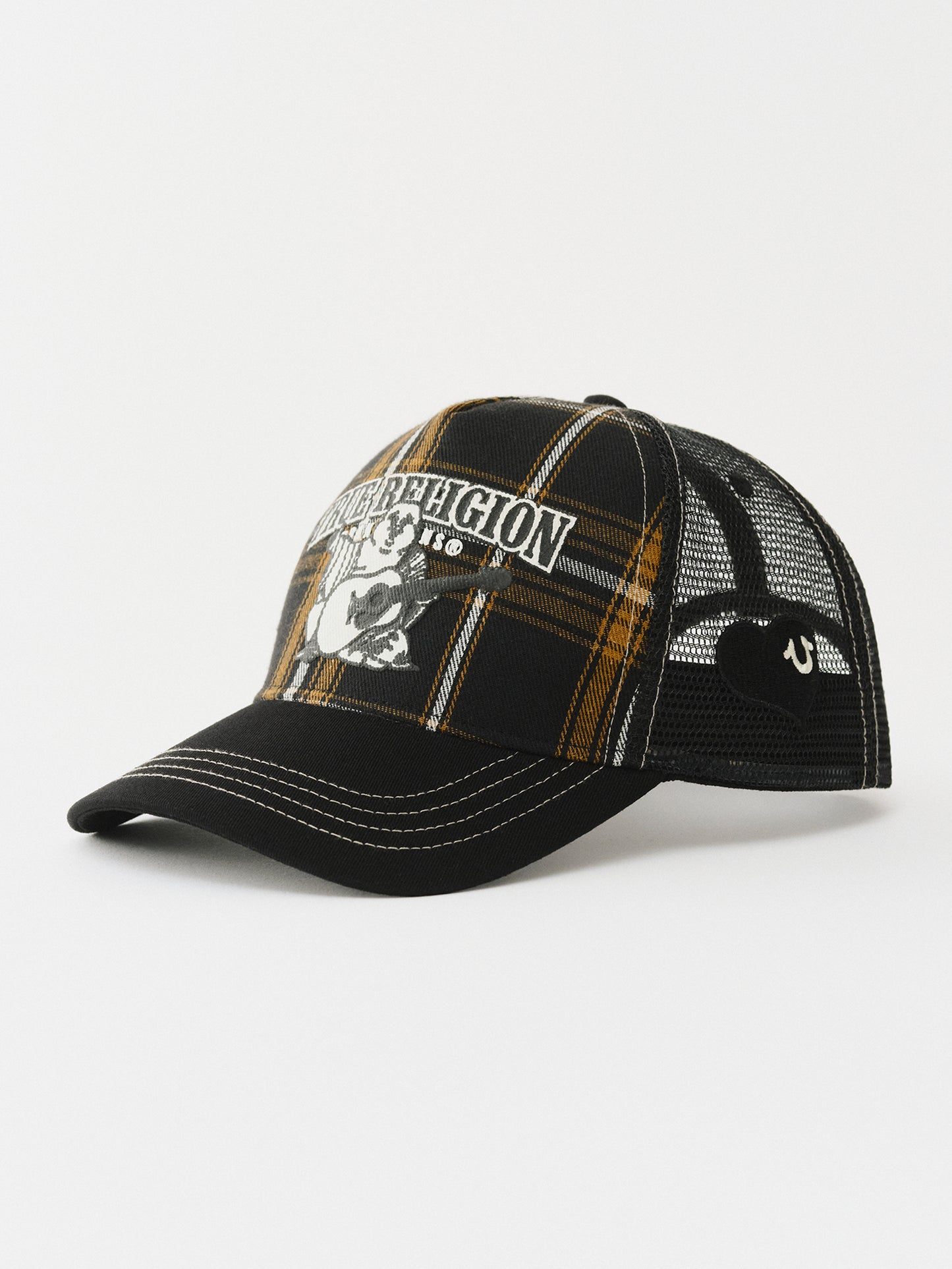 PLAID TRUCKER HAT