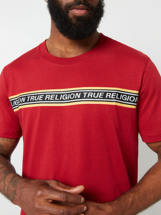 TR CONTRAST TAPING TEE
