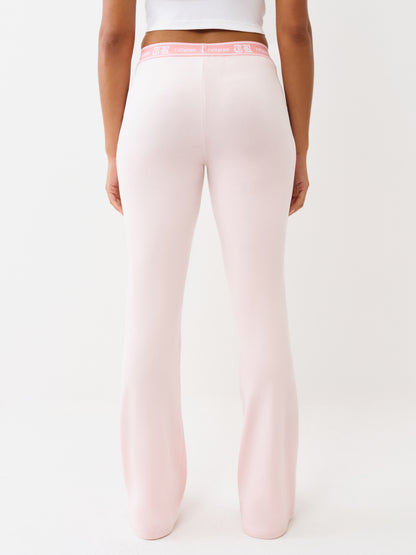VELOUR BOOTCUT TRACK PANT