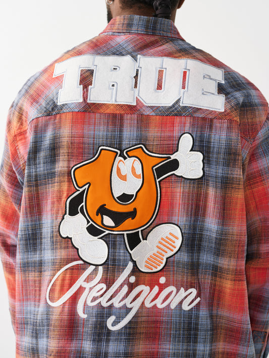 LS FLANNEL PATCH SHIRT