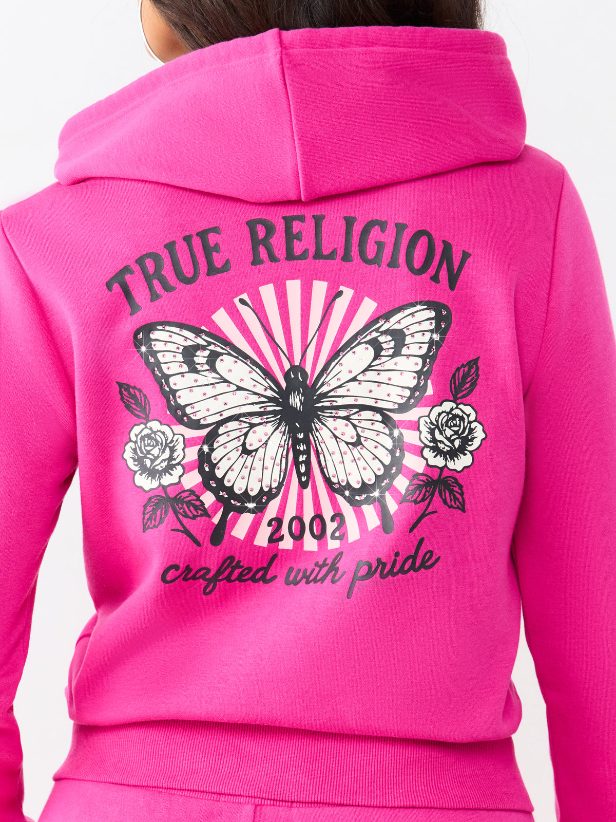 BUTTERFLY CRYSTAL CLASSIC ZIP