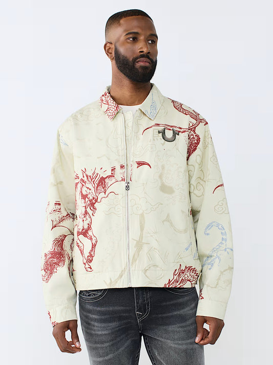 WASHED POPLIN TATTOO JACKET