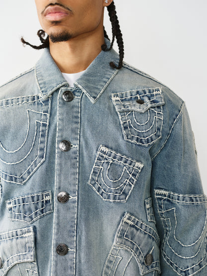 SUPER T DENIM JKT  MULTI  PKT