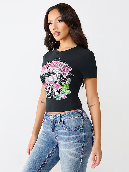 CRYSTAL ROAD TRIP SS BABY TEE