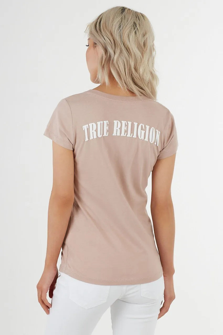 DOUBLE PUF ROUNDED V NECK - TRUE RELIGION MEXICO