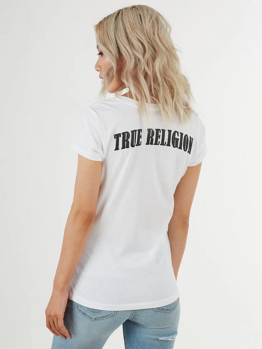 DOUBLE PUF ROUNDED V NECK - TRUE RELIGION MEXICO