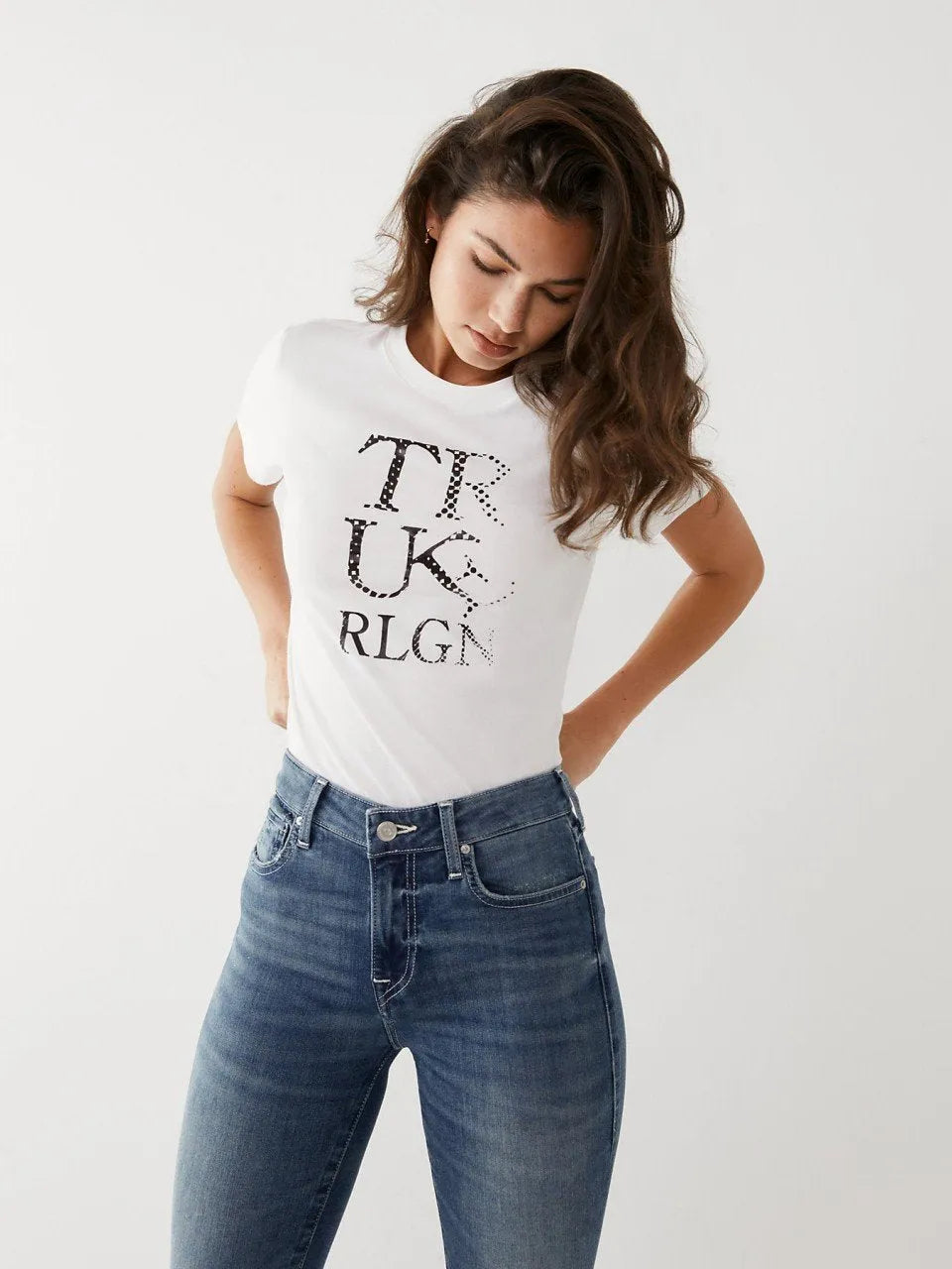 TILTED SLIM CREW TEE - TRUE RELIGION MEXICO