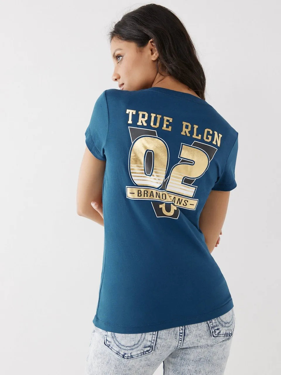 VICTORIOUS V NECK TEE - TRUE RELIGION MEXICO