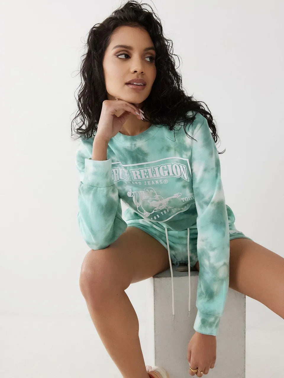 TIE DYE SHRUNKEN SWEATSHIRT - TRUE RELIGION MEXICO