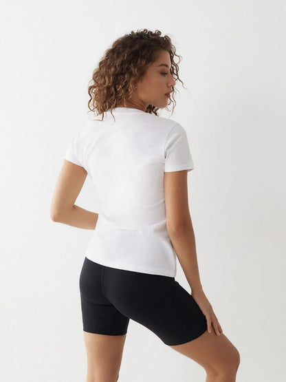 SPLIT TRUE SLIM CREW TEE - TRUE RELIGION MEXICO