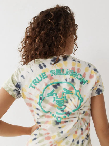 TIE DYE PUFF BUDDHA SLIM V TEE - TRUE RELIGION MEXICO