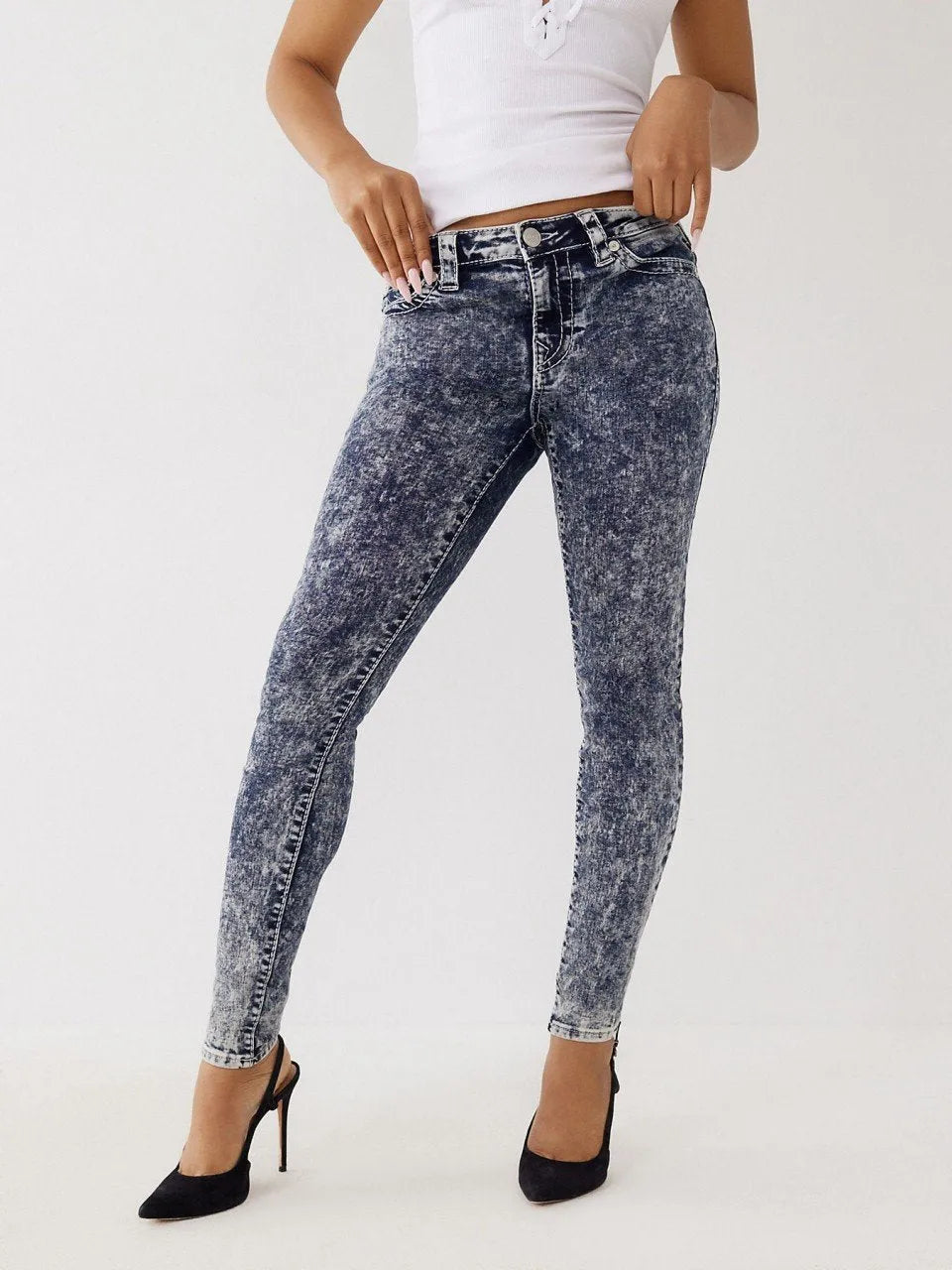 JENNIE MID RISE SKINNY BIG T - TRUE RELIGION MEXICO