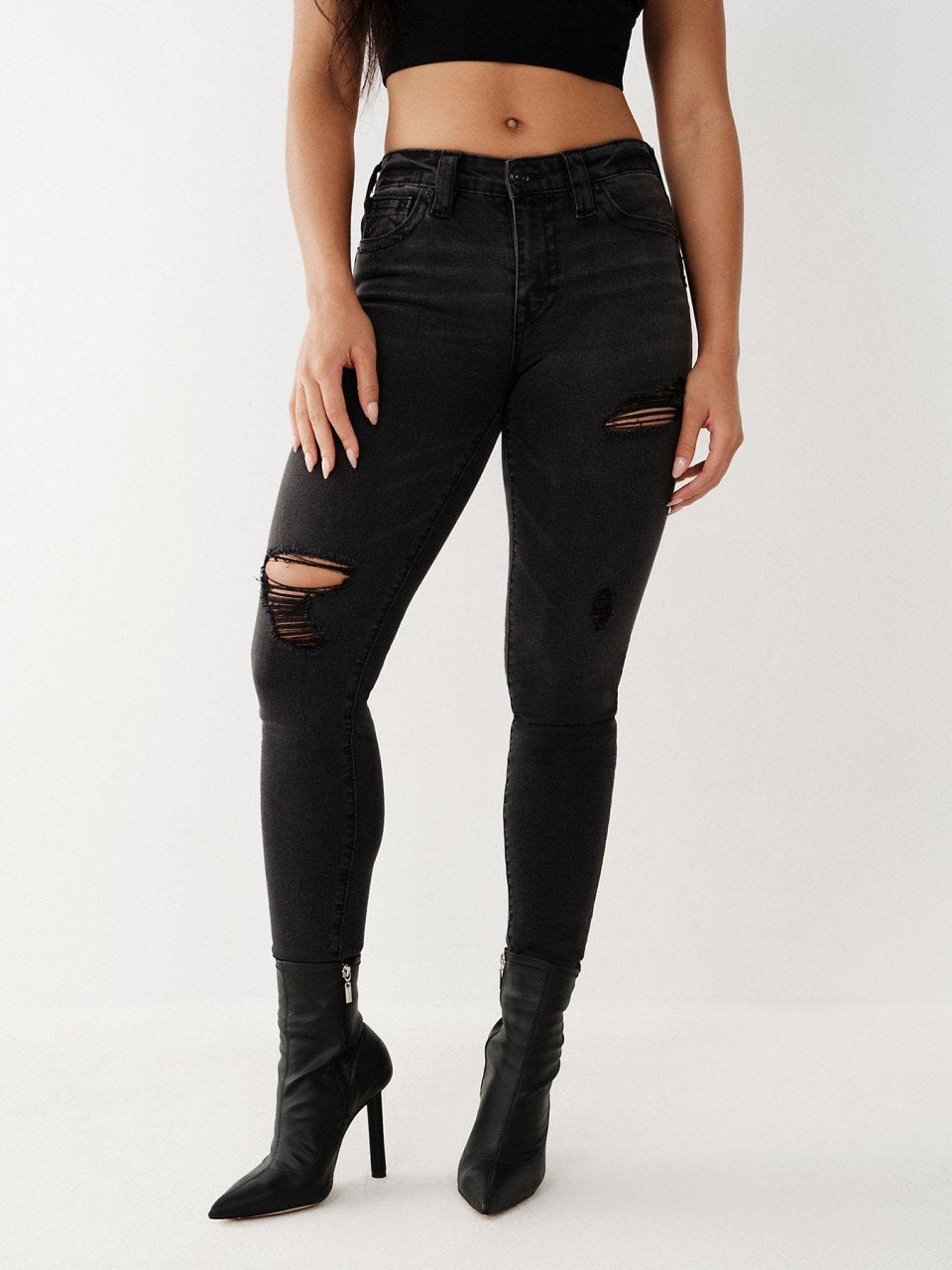 CRYSTAL HALLE MID RISE SKINNY