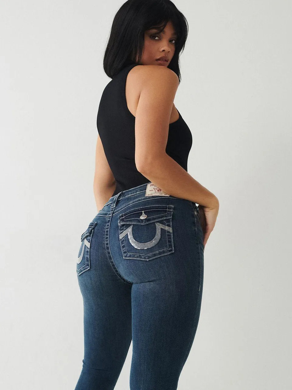 SEQUIN HALLE MID RISE SKINNY - TRUE RELIGION MEXICO