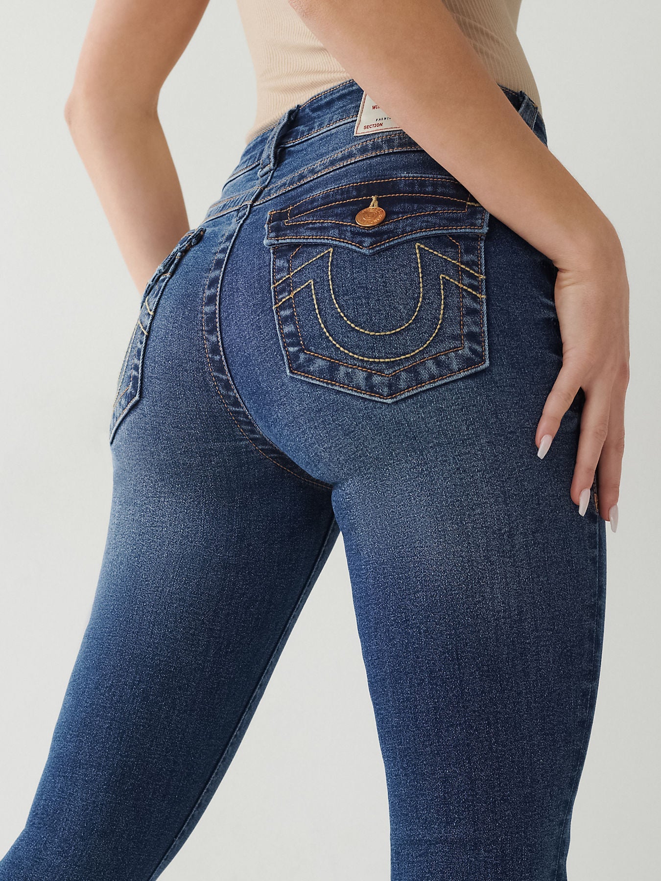 HALLE MID RISE SKINNY FLAP