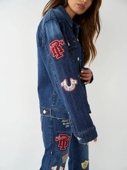 OVERSIZED JIMMY JKT W PATCHES - TRUE RELIGION MEXICO