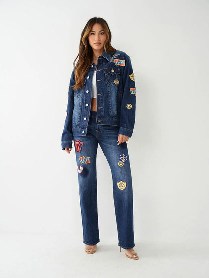 OVERSIZED JIMMY JKT W PATCHES - TRUE RELIGION MEXICO