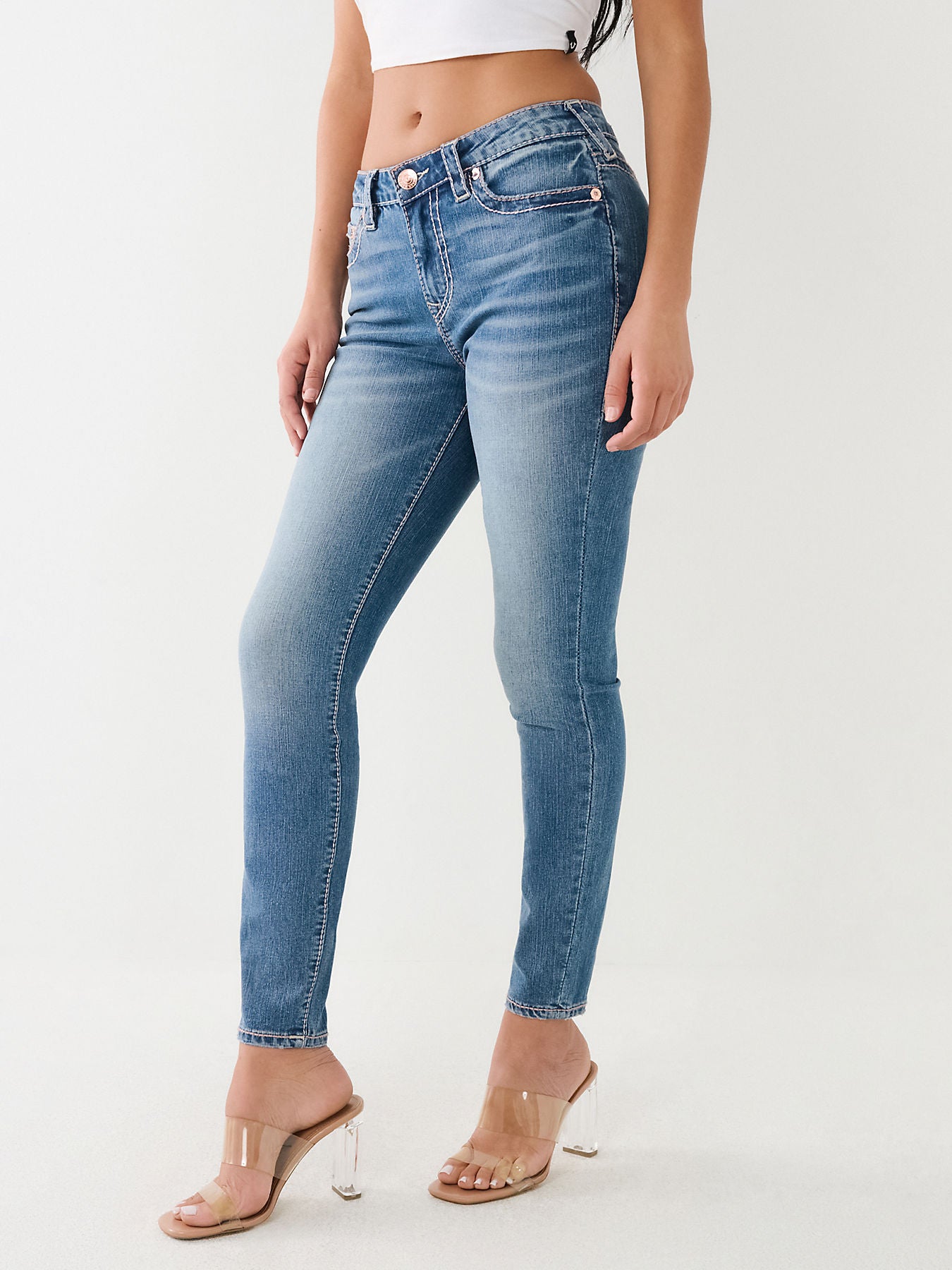 HALLE MID RISE SKINNY BIG T