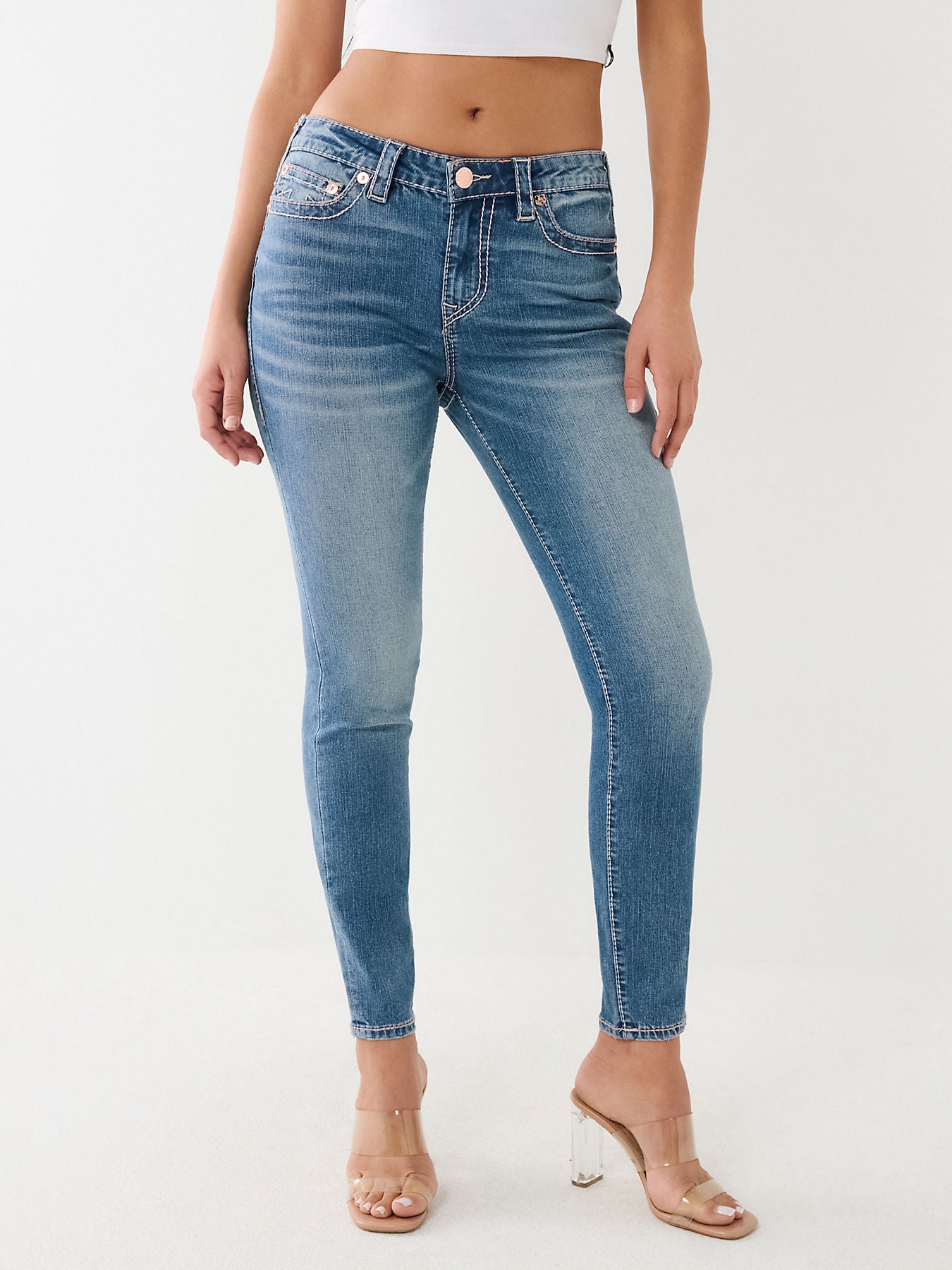 HALLE MID RISE SKINNY BIG T