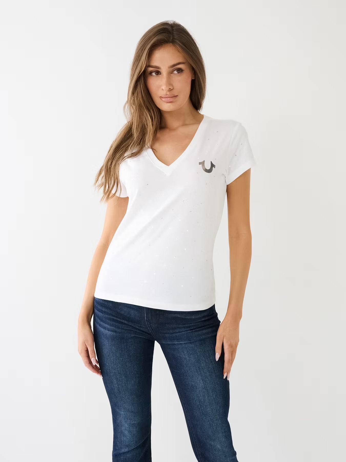 HS SLIM V NECK TEE