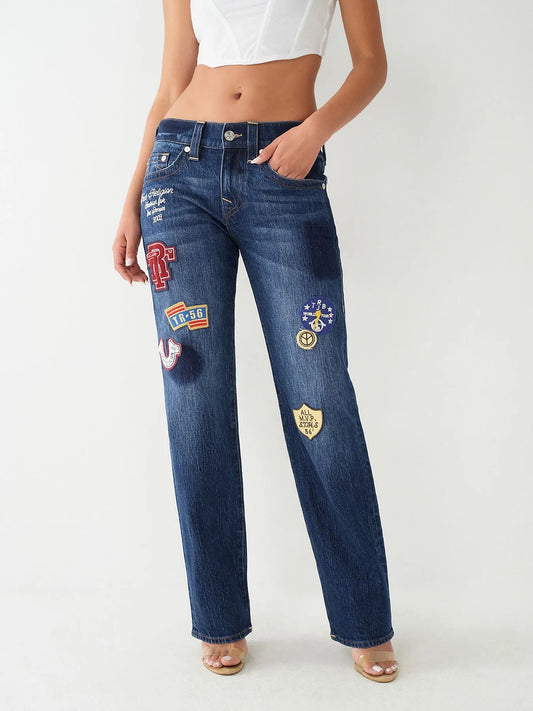 RICKI RELAXED ST W PATCHES - TRUE RELIGION MEXICO