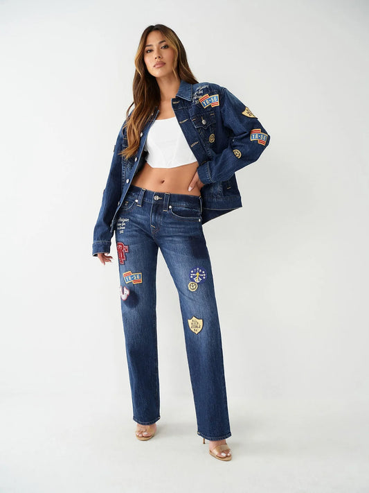 RICKI RELAXED ST W PATCHES - TRUE RELIGION MEXICO