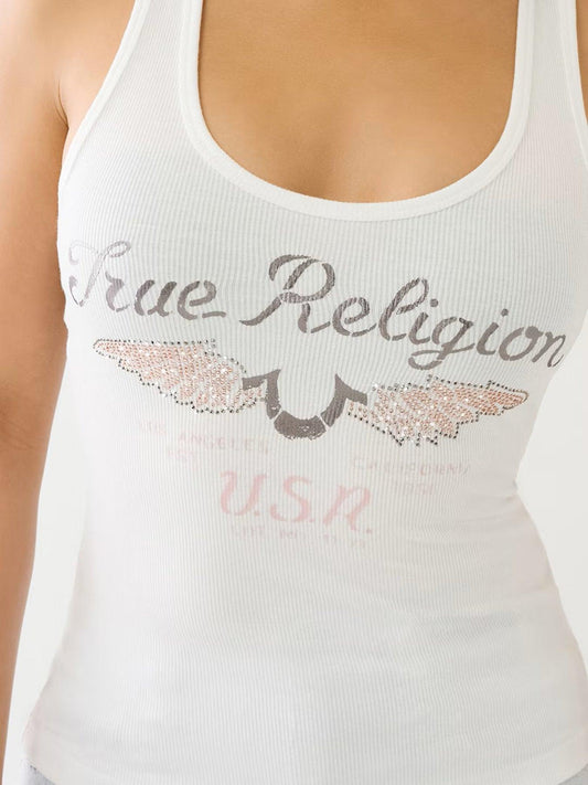 CRYSTAL WING HS TANK - TRUE RELIGION MEXICO