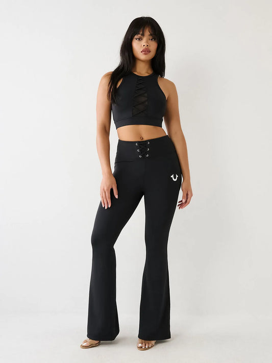 HR LACE UP FLARE LEGGING - TRUE RELIGION MEXICO