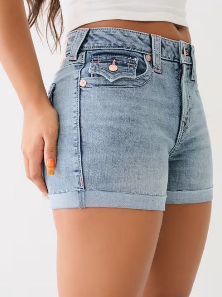 HS EMB JENNIE MR SHORT FLAP - TRUE RELIGION MEXICO