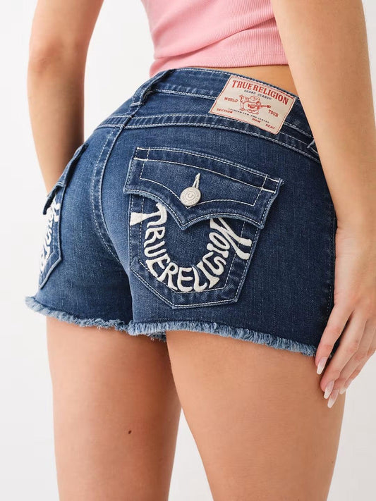 HS EMB JOEY LOW RISE CUT OFF - TRUE RELIGION MEXICO