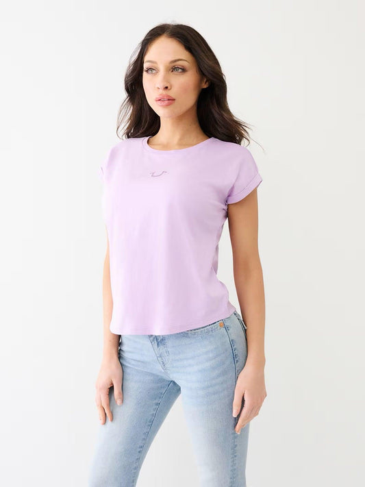 EMBROIDERY HS CUFF SLVS TEE - TRUE RELIGION MEXICO