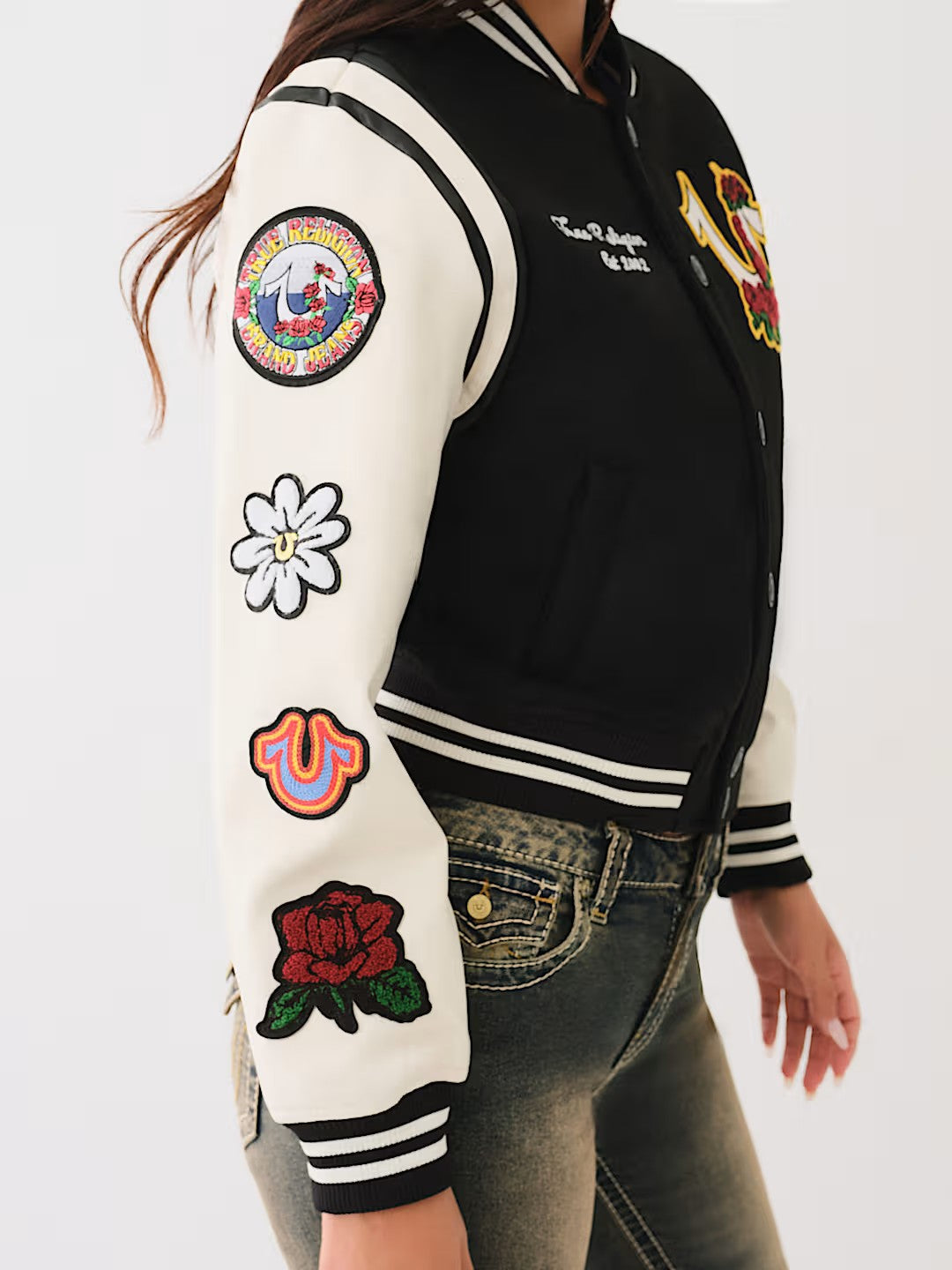 EMBROIDERED VARSITY JACKET