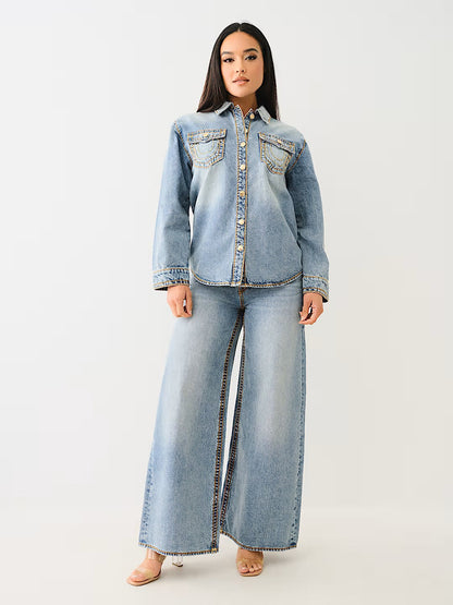 DENIM SHACKET SUPER T