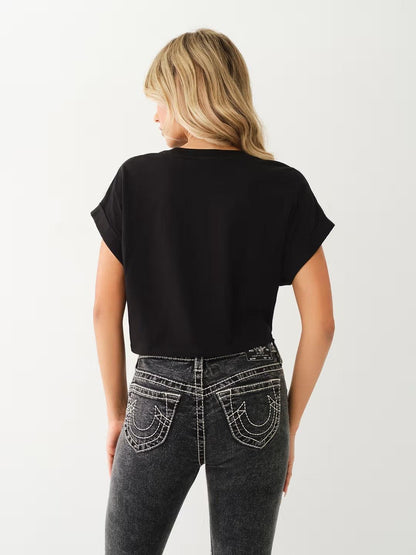 HS FRONT TIE SS TEE - TRUE RELIGION MEXICO