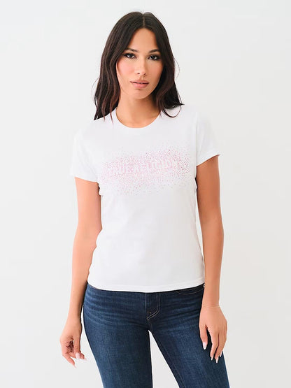 CRYSTAL LOGO SS CREW TEE - TRUE RELIGION MEXICO